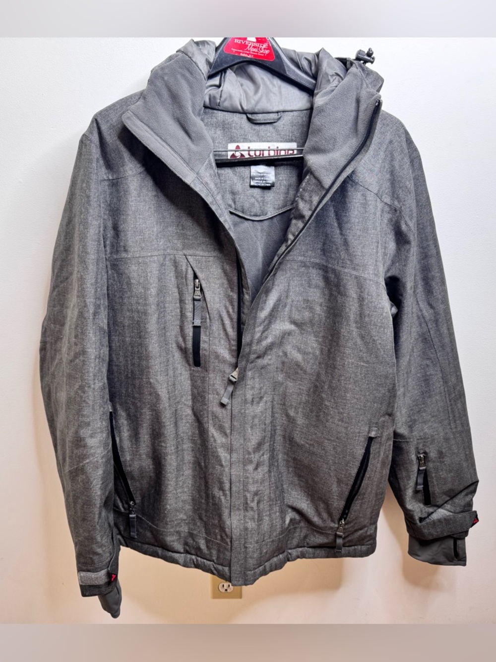 Turbine Men's Heather Gray Insulated Ski Jacket